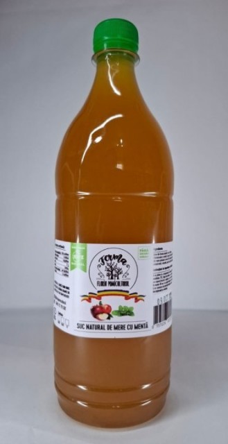SUC NATURAL DE MERE CU MENTĂ 1 L