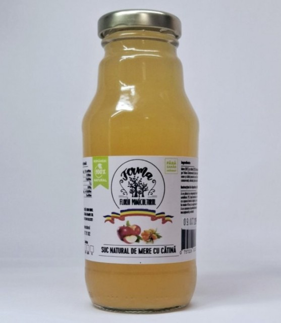 SUC NATURAL DE MERE CU CĂTINĂ 330 ML
