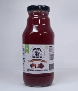 SUC NATURAL DE MERE CU SFECLĂ 330 ML