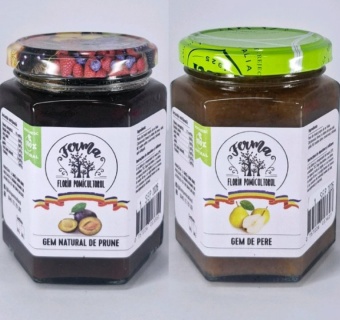 15 BORCANE GEM DE PRUNE ȘI PERE LA ALEGERE 290 G
